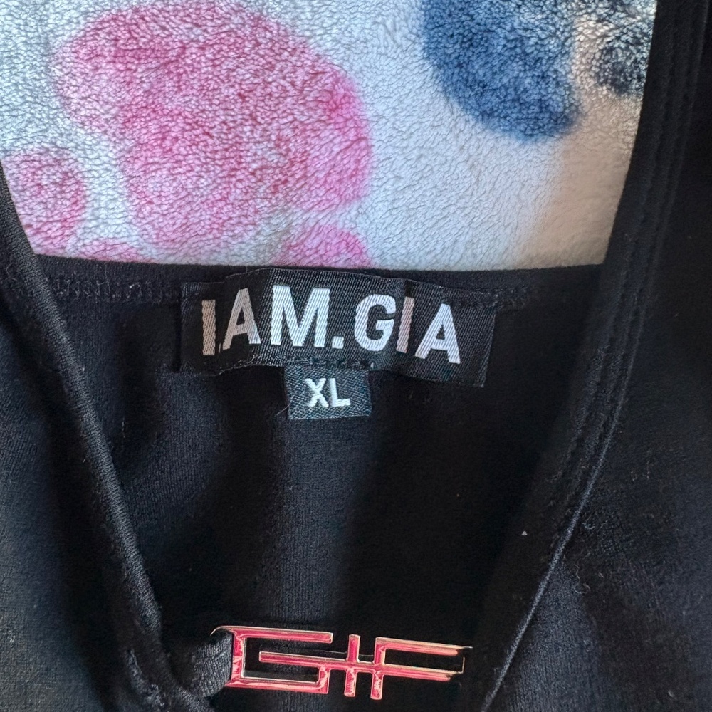 I.AM.GIA Lucid Black Top Size XL - Picture 2 of 4